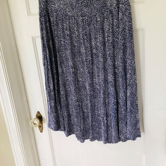 Hilary Radley Blue & White Polka Dot Mid Length Skirt Women's Size Large NWT - Picture 5 of 10